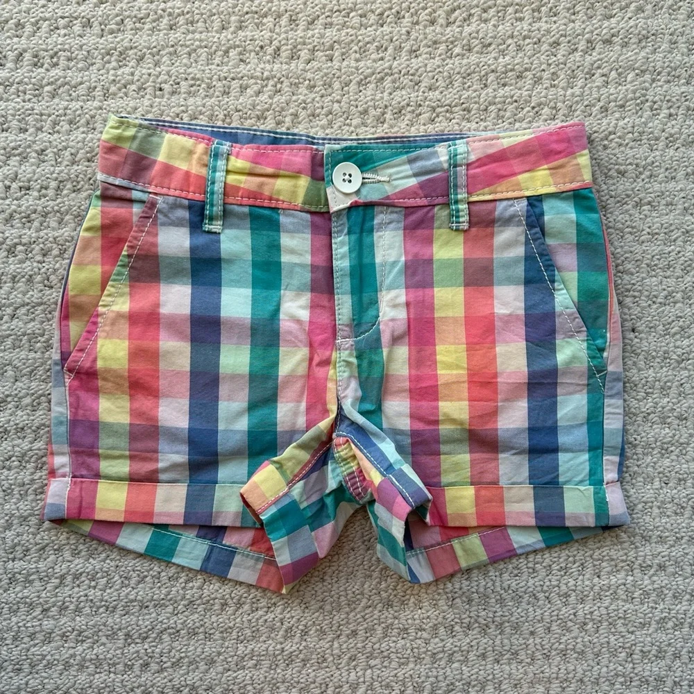 GAP Kids Girls Plaid Shorts Size 6